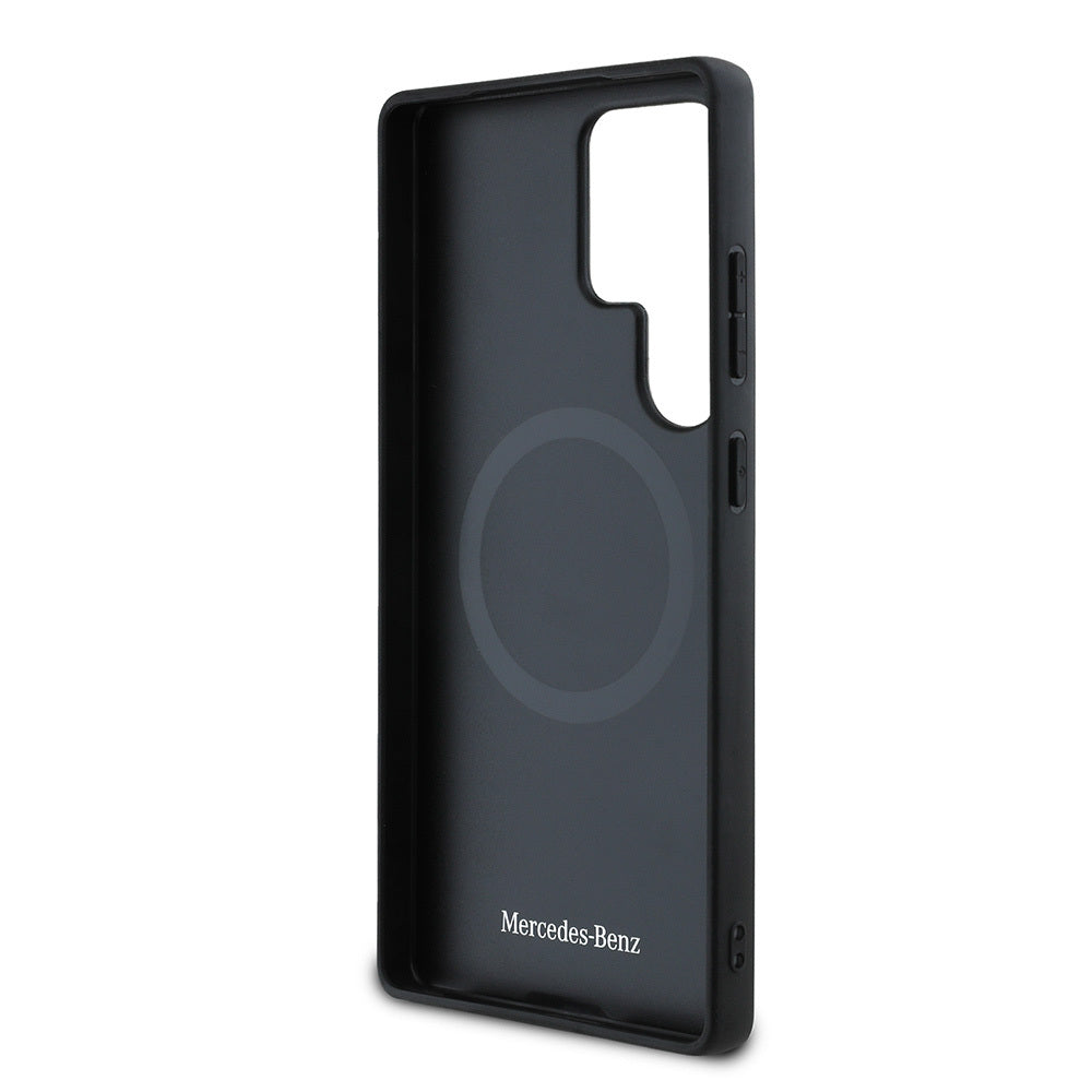 Mercedes Benz Galaxy S25 Ultra Orjinal Lisanslı M-safe Şarj Özellikli 3D Metal Logolu Mavi Yatay Eğri Çizgili Deri Kılıf Mercedes Benz Galaxy S25 Ultra Orjinal Lisanslı M-safe Şarj Özellikli 3D Metal Logolu Mavi Yatay Eğri Çizgili Deri Kılıf